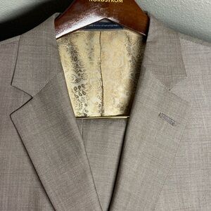 Hart Schaffner Marx tan 2 piece custom suit